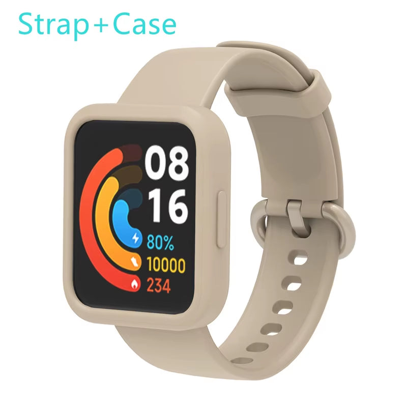 Silicone Strap for Xiaomi Mi Watch Lite / Watch 2 Watch Charger Protector Case Bracelet Watch Band for Watch / 2 Lite