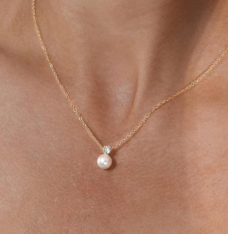 Lustrous Whisper Pearl Necklace β Timeless Elegance for Her Special Day