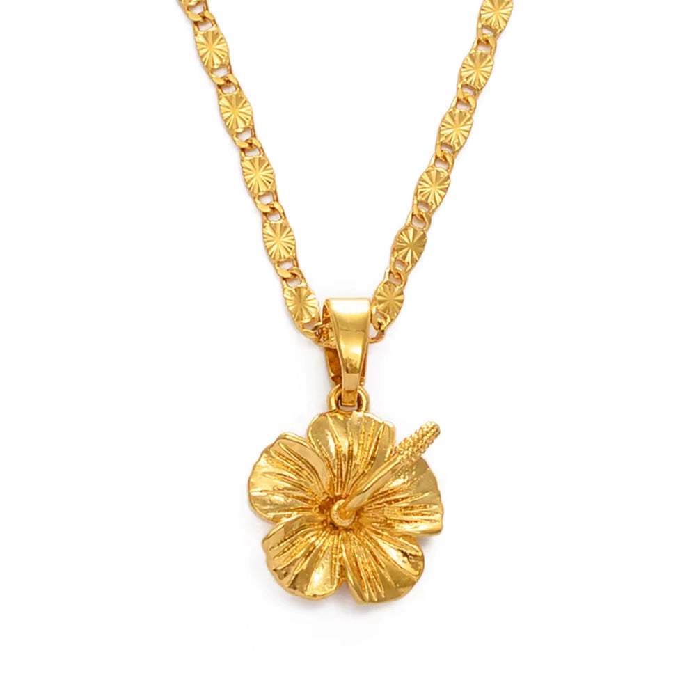 Hawaiian Hibiscus Flower Pendant Necklace β A Symbol of Love, Culture, and Beauty