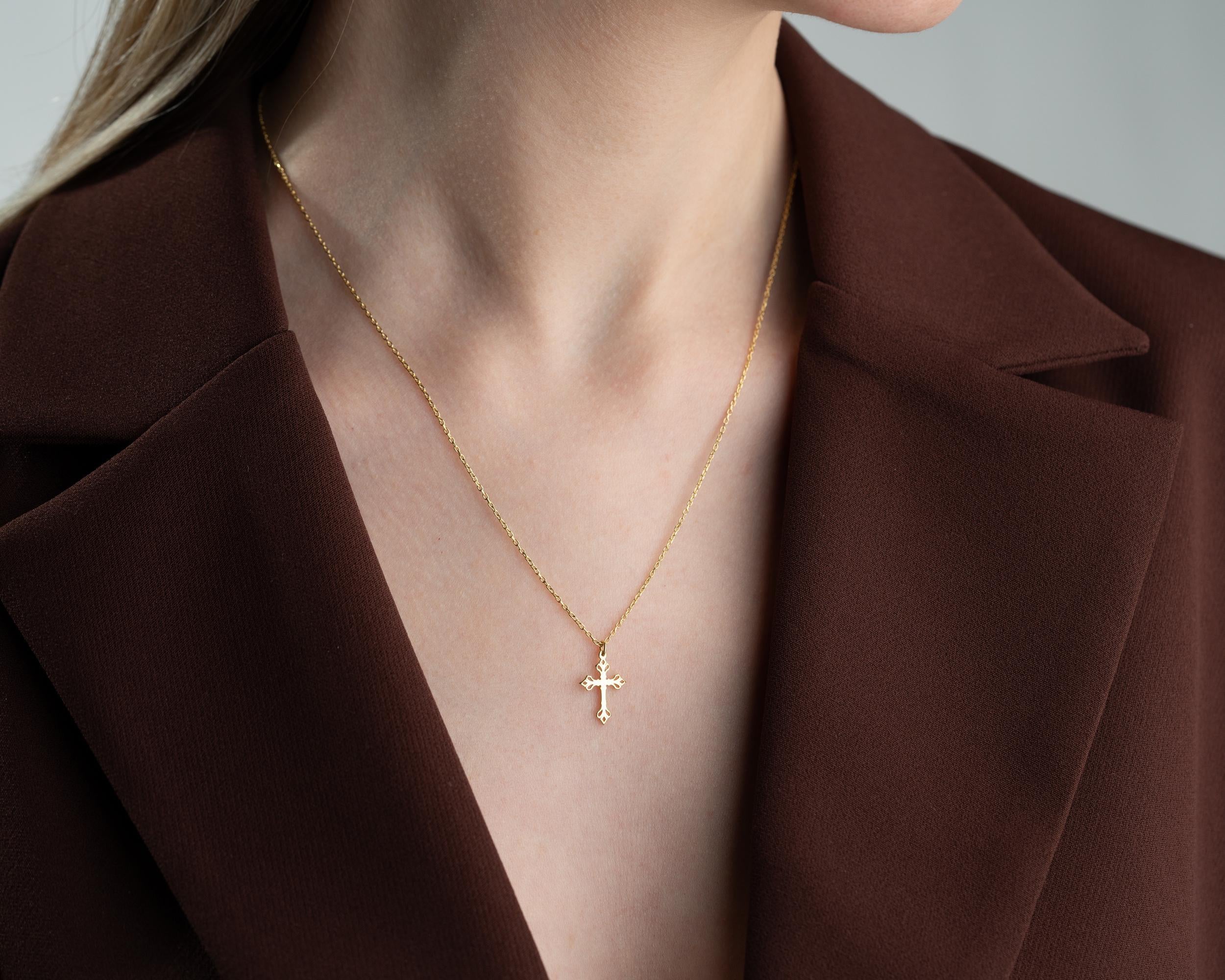 Grace & Glow Cross Necklace – Faith Wrapped in Pure Elegance