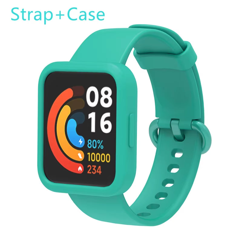 Silicone Strap for Xiaomi Mi Watch Lite / Watch 2 Watch Charger Protector Case Bracelet Watch Band for Watch / 2 Lite