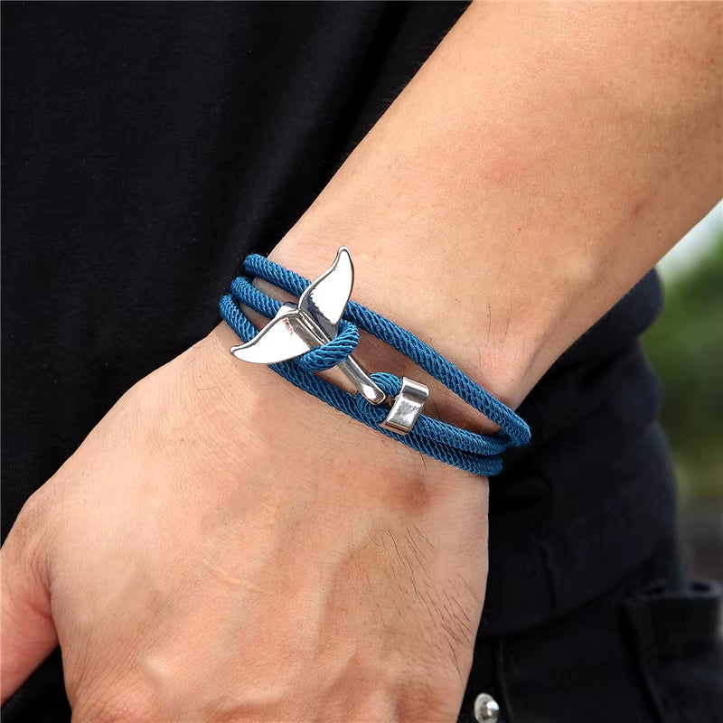 TideBondβ’ Ocean-Inspired Whale Tail & Anchor Bracelet β For Hearts That Drift Together