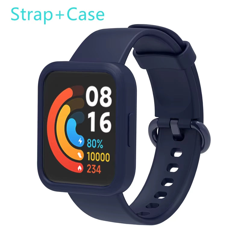 Silicone Strap for Xiaomi Mi Watch Lite / Watch 2 Watch Charger Protector Case Bracelet Watch Band for Watch / 2 Lite