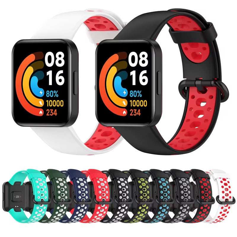 Silicone Strap for Xiaomi Mi Watch Lite / Watch 2 Watch Charger Protector Case Bracelet Watch Band for Watch / 2 Lite