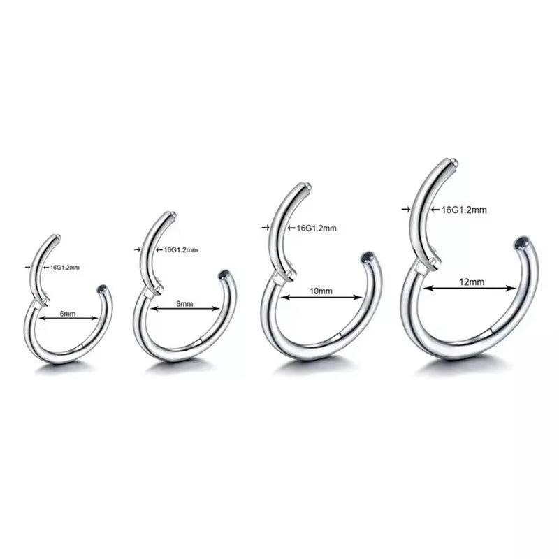 Rebel Edge Piercing Set – Bold Steel for Unapologetic Style